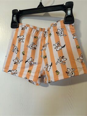 Zara x Peanuts Striped Snoopy Swim Shorts